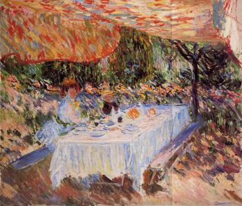 Claude Oscar Monet : Luncheon under the Tent